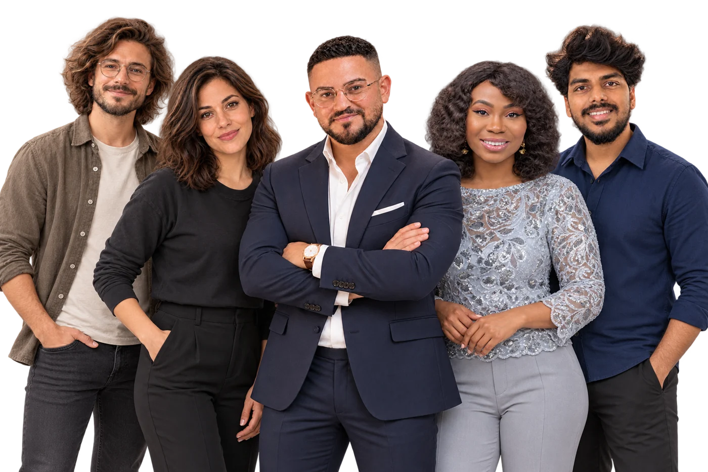 The five-person PrimeCut team together
