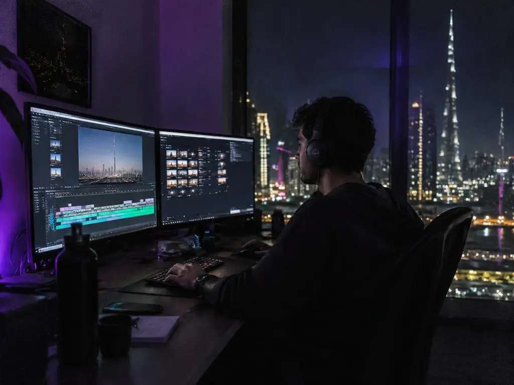 PrimeCut editor working on a longform timeline